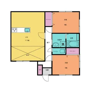島村荘(仮称)【1階】の間取り