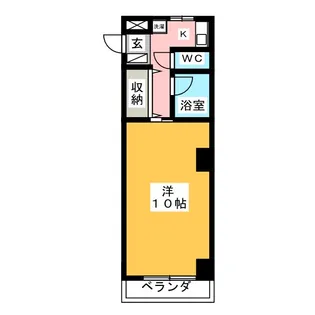 ガウディかきや【4階】の間取り