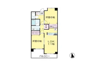 ケニーフラッツ玉川【5階】の間取り