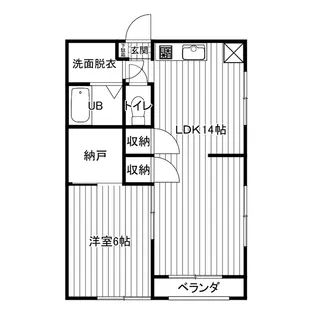 パークサイドカノン A棟,B棟【2階】の間取り