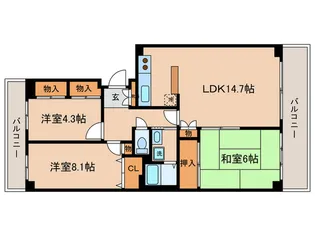 エルティ932【14階】の間取り