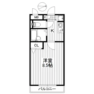 コルティーレ下北沢【3階】の間取り