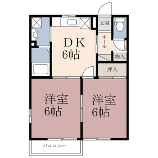 ロイヤルガーデンIII【2階】の間取り