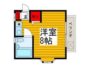 シャルム南行徳D【2階】の間取り