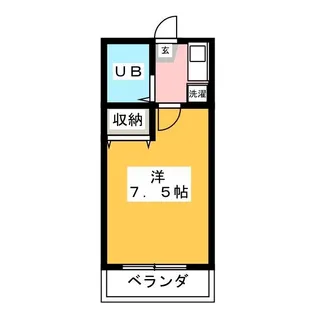 ハイツクロベ【1階】の間取り