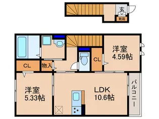グレイスコーポV【2階】の間取り