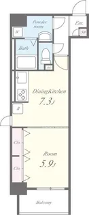 グランシャリオ【8階】の間取り