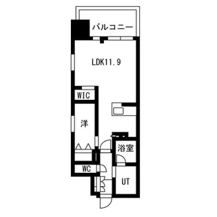オープンレジデンシア天神今泉【10階】の間取り