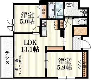 Le Lien【1階】の間取り