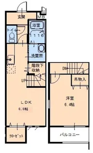 スリーハーブズ メルヴェーユ三国ヶ丘【1階】の間取り