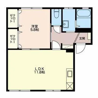 リンピアB【1階】の間取り