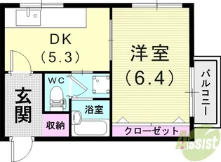 ソレイユパレス【1階】の間取り