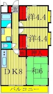 ピュアコート柏【2階】の間取り