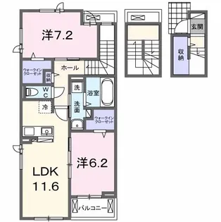 ピエナリオ【3階】の間取り