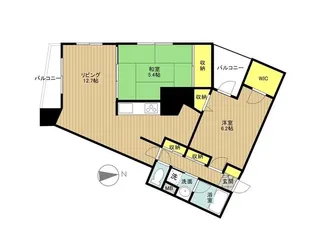 イリップス船堀【3階】の間取り