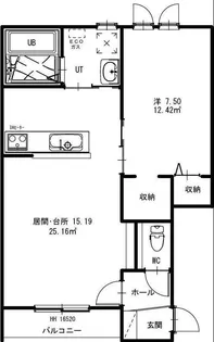 valhalla I(ヴァルハラ1)【2階】の間取り