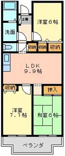 ガーデンビラ大宮【4階】の間取り