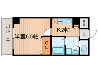 ロイヤルクイ-ンズパ-ク蛍池【6階】の間取り