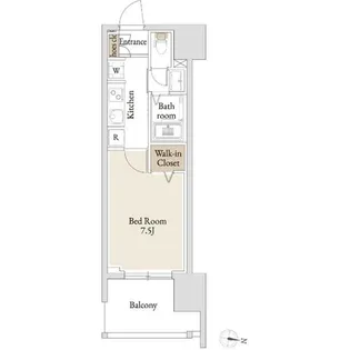 BLESS亀戸(ブレスカメイド)【8階】の間取り