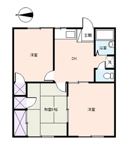 S0882R ヤマサイーストハイツ【1階】の間取り