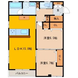 H&Y【2階】の間取り