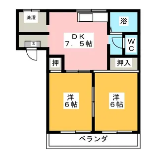 アーネス妙慶【1階】の間取り
