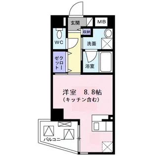 メリア北浦和【3階】の間取り