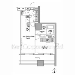 ザ・パークハビオ木場【8階】の間取り