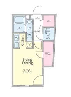 ブランシェ不動前【1階】の間取り