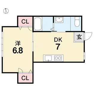 CASA山手町【1階】の間取り