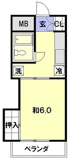 コーポ小笹【4階】の間取り