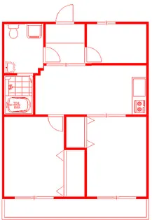 クリフハイツ3号棟【4階】の間取り