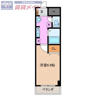 山第2マンション【2階】の間取り