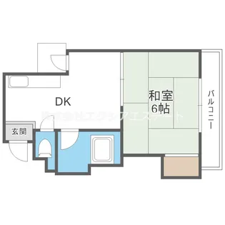 コーポイン長居A棟【5階】の間取り