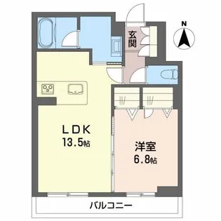 シャーメゾン ルーエ【2階】の間取り