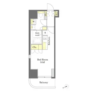 プライムメゾン中野坂上【12階】の間取り