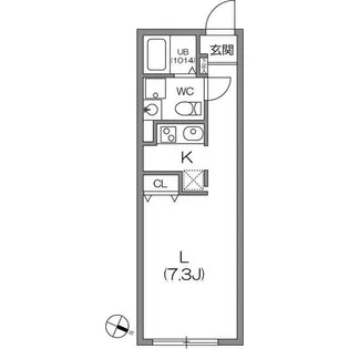 ZESTY駒沢大学II【3階】の間取り