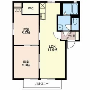 アールベルグII A【2階】の間取り