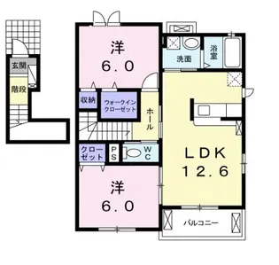 ステイアットホーム【2階】の間取り