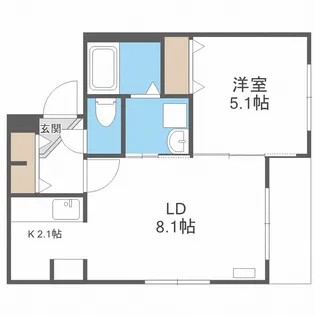 R on fleek【2階】の間取り