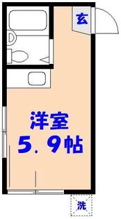 パレス市川【1階】の間取り