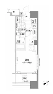 パークハビオ西新宿【11階】の間取り