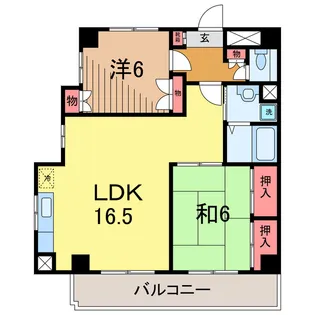 グランドマンションII【2階】の間取り