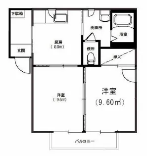 フローラリアA【1階】の間取り