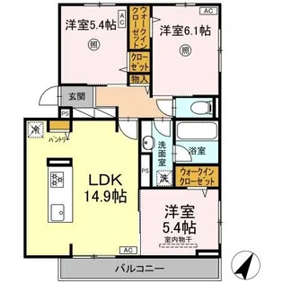 TORISIA相生町【3階】の間取り