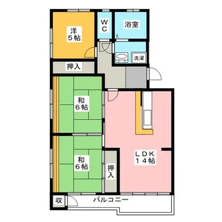 ロックハイツ一宮【2階】の間取り