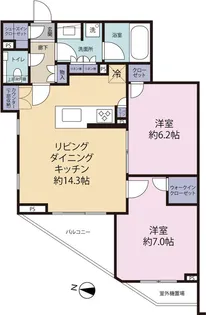 プレシス久が原【3階】の間取り