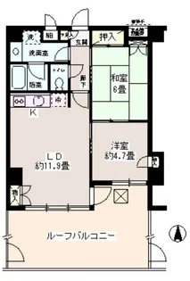 エステージワコー【2階】の間取り