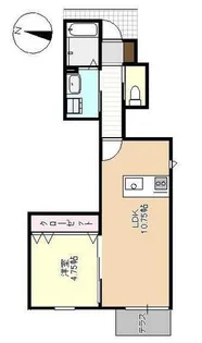 フォルティス中庄【1階】の間取り