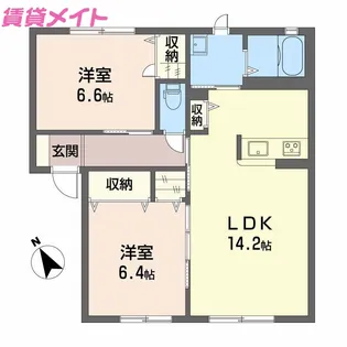 ミズキ A【1階】の間取り